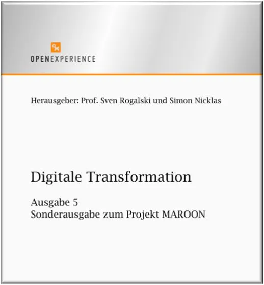 Omslag till konferensvolymen Digitale Transformation, utgåva 5: specialutgåva om projektet MAROON